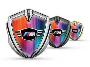 BMW Emblema Silicone Badge Durevole Tocco Premium